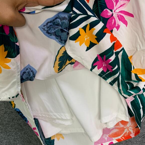 NEW Sleeveless Tie-Neck Shift Dress for Women SZ XS Tropical Floral - Picture 9 of 10